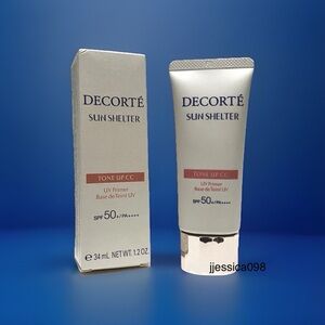COSME DECORTE SUN SHELTER TONE UP CC UV Primer SPF50 PA++++ 02 Beige